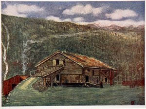 Farm-House and Mill at Gjoba, 1905 by Nico Jungman